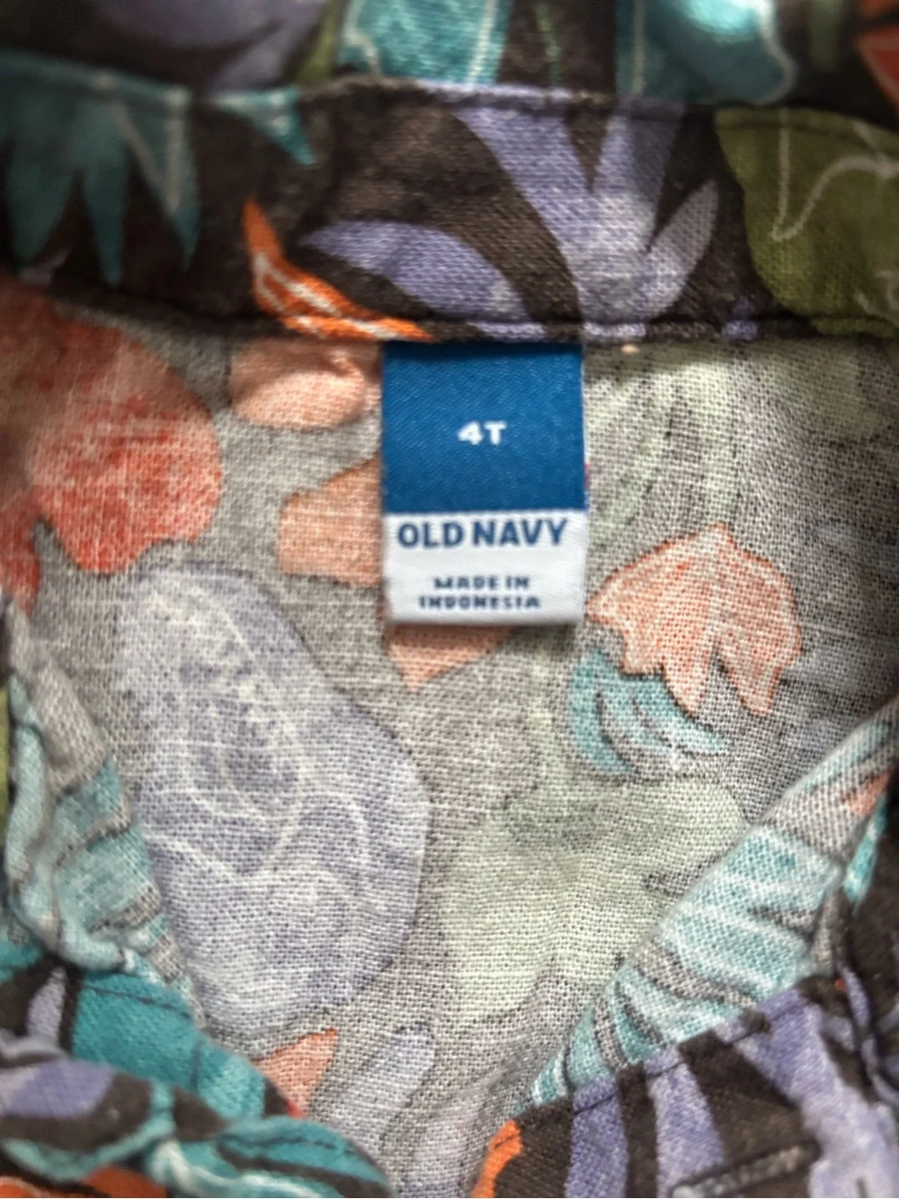 Tropical Floral kids Short Sleeve Button-Down Shirt